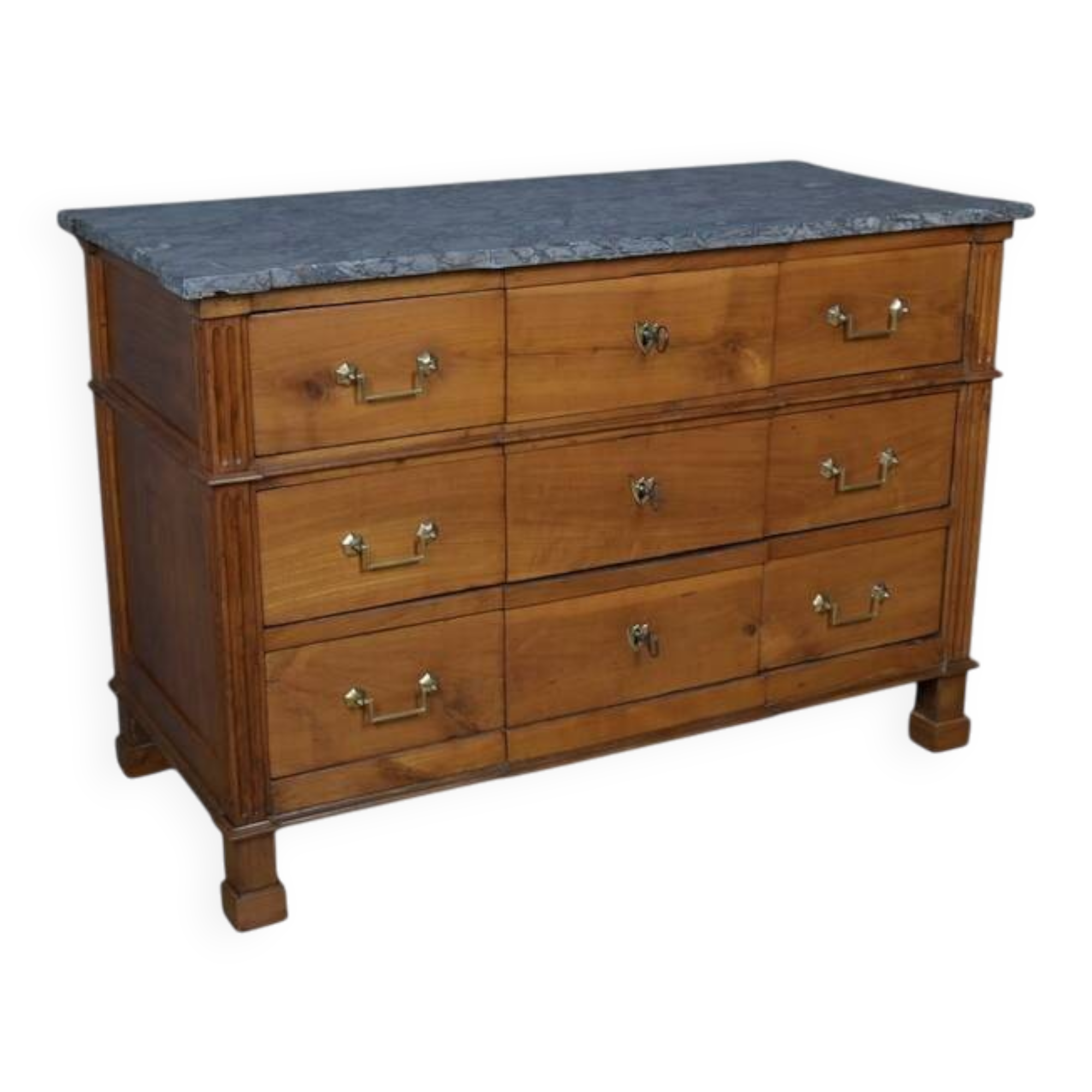 Mahogany commode, Louis XVI period – late 18th century.