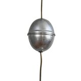 Pendant lamp, chrome, New look, Elektroinstala Děčín, Czechoslovakia, 1950s.