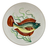 Old Vallauris hand-painted flat plate