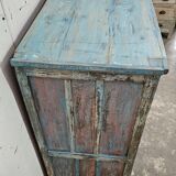 Ancien vaisselier en teck birman