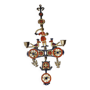 chandelier mural Grec,