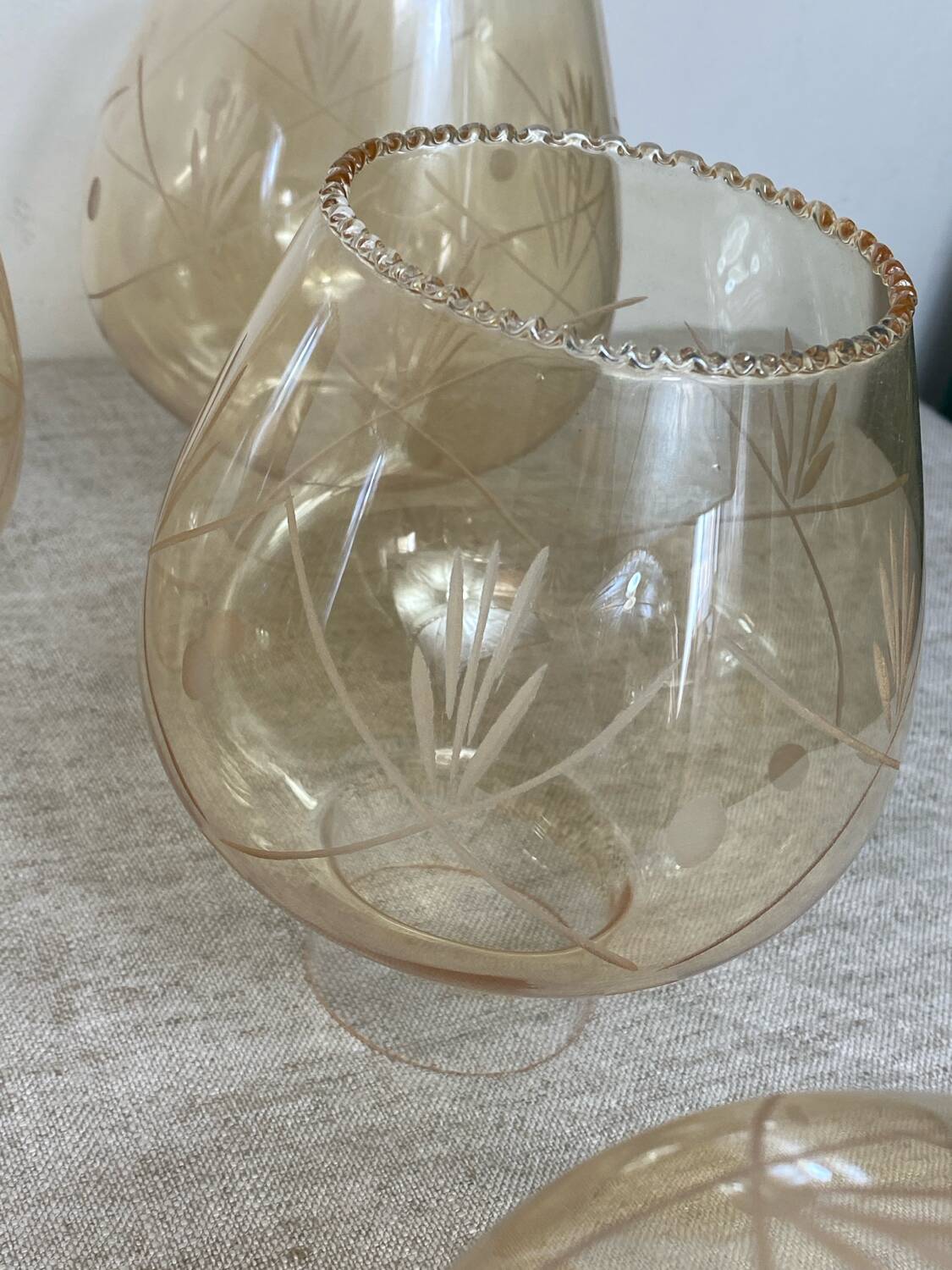 Smoked glass globes