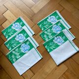 Vintage pink and blue napkins
