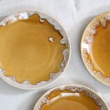 Set of 3 dessert plates, Brisant model, Saint Amand earthenware