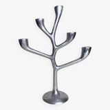Italian Chrome Candlestick Organic Shape