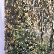 "Trees" oil on cardboard signed