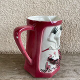Pitcher in slip of saint-clément, storks model