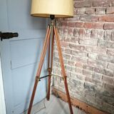 Lampadaire trépieds bois