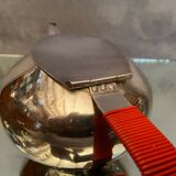 Silver metal teapot WMF vintage design 1960