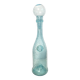 Biot carafe in blue blown glass