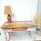 Renovated limed oak coffee table