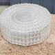 Set of 2 Erco ceiling lights from the 60s in diamond-tipped glass Diameter 35cm