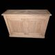 19th-century buffet in solid fir with a chevron top (shallow)