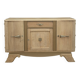 Art deco buffet in solid oak and ochre.