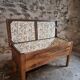 Old oak storage chest or flour bin