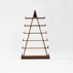 Vintage Brutalist Pyramid shelving unit book case