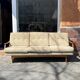 Canape daybed of the 60s in wood and wool