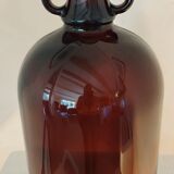 Amber glass cylinder with 2 handles