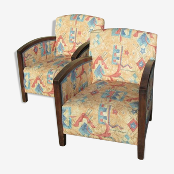 Pair of art deco armchairs from the 30s and 40s