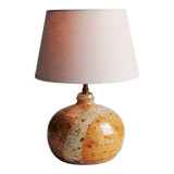 Lampe en grès pyrité