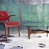 Adrian Pearsall walnut coffee table