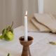 Old sandstone candle holder