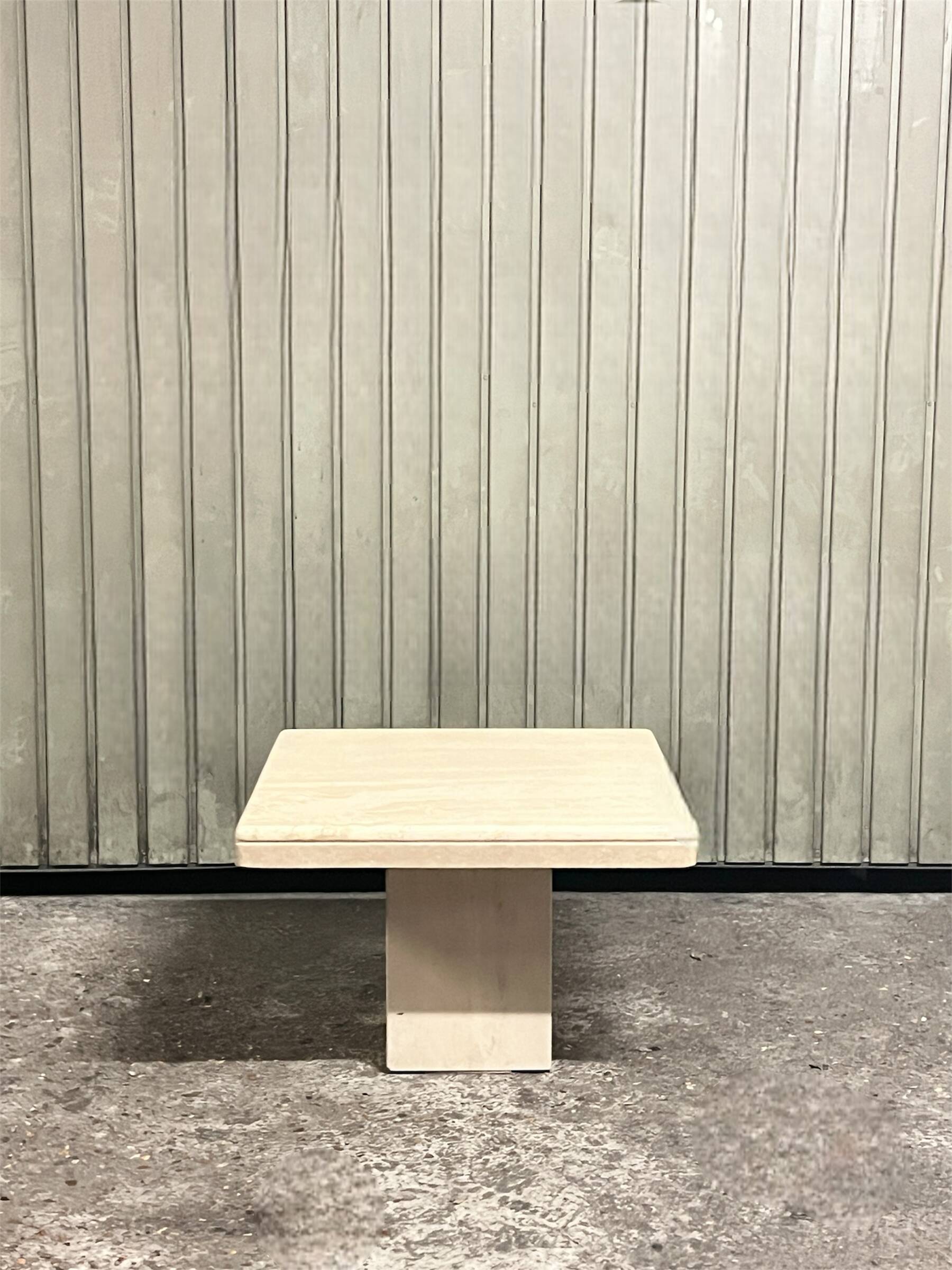 Italian travertine coffee table, 1970s design