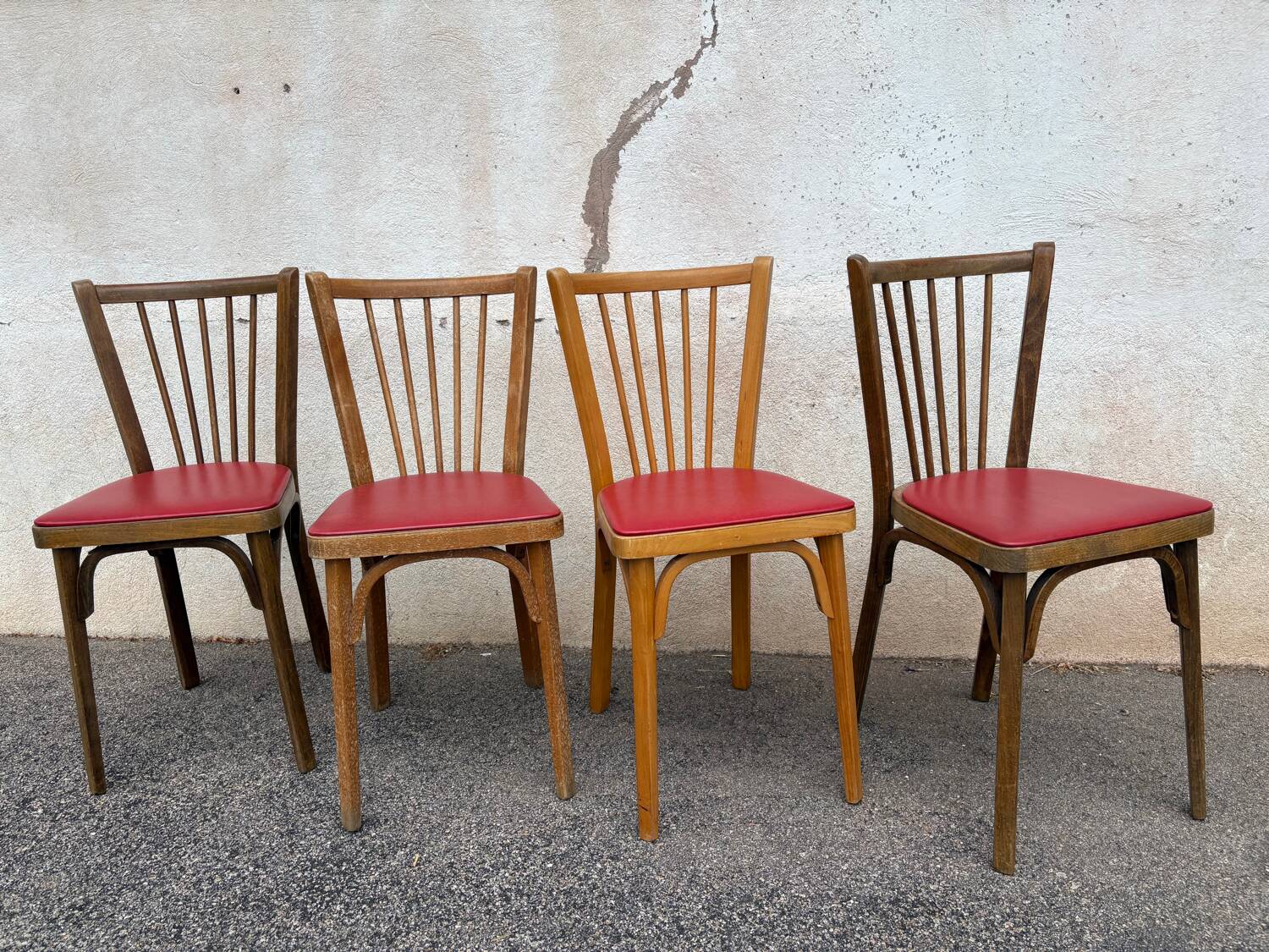 Set of 4 Baumann 153 chairs