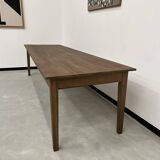 Table de ferme "Dark Brown" en chêne massif 300 X 90 cm