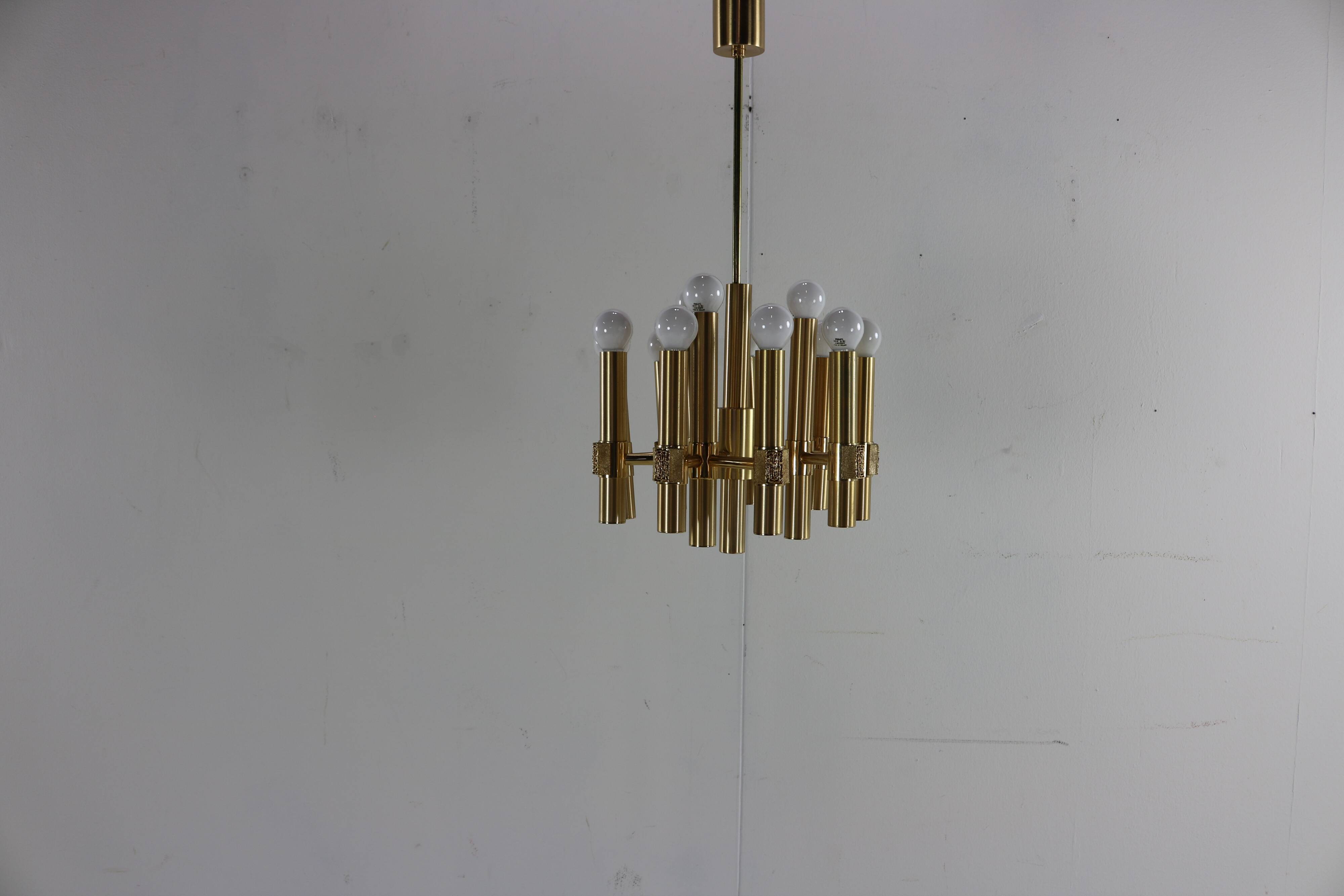 Italian seventies design ceilinglamp Angelo Brotto for Esperia