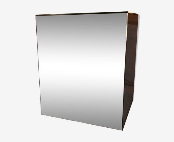 Table d’appoint ou de chevet cube miroir