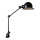 Original satin black two-arm Jielde lamp 1960