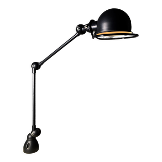 Original satin black two-arm Jielde lamp 1960