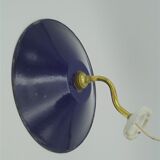Swan collar wall sconce and enamelled sheet metal