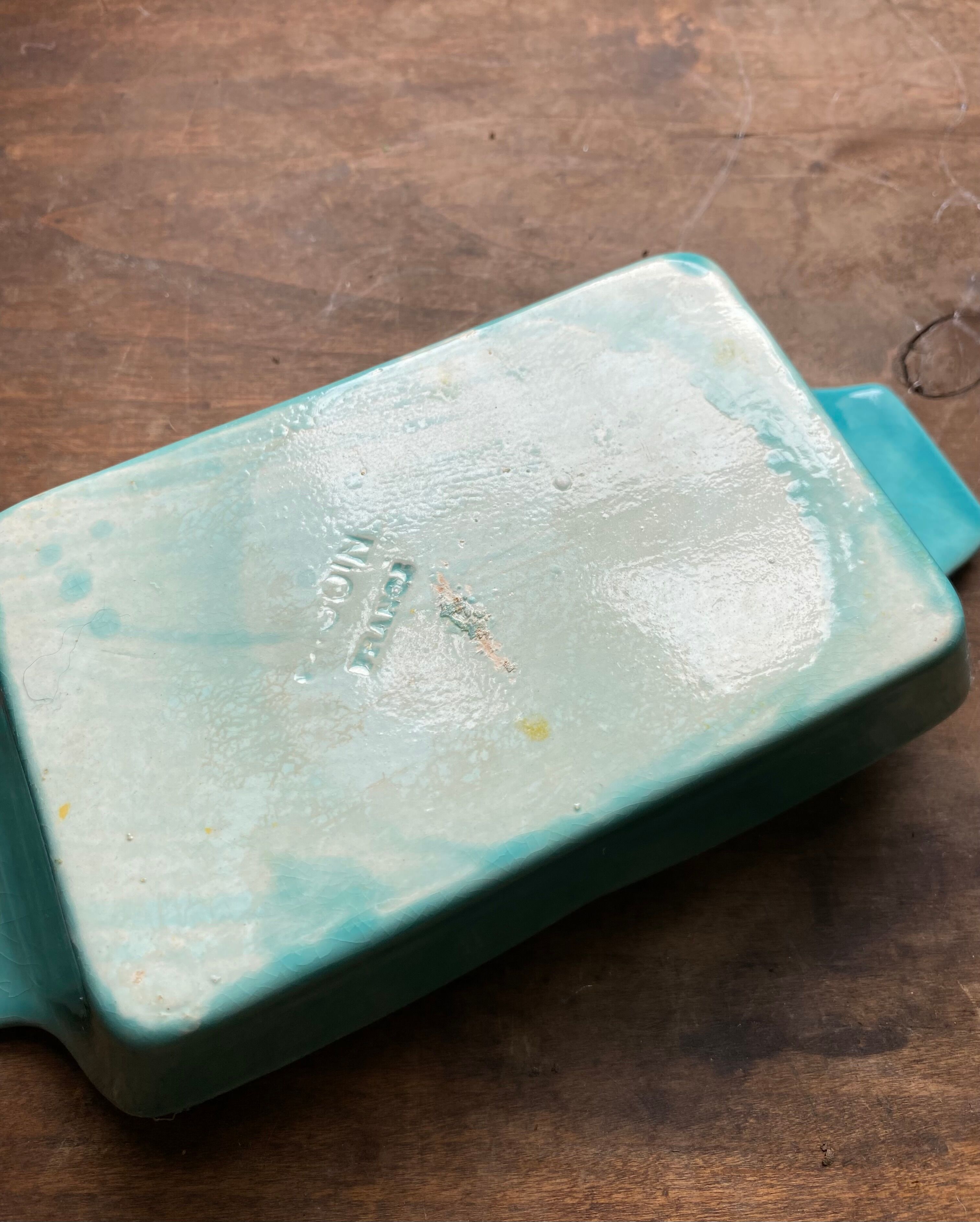 Ceramic butter dish, Digoin