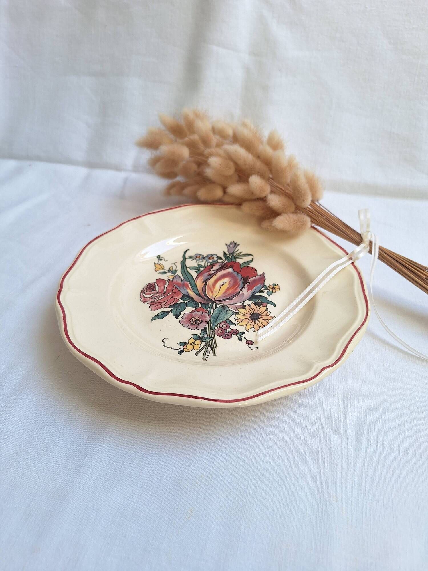 Stand / Compote dish Digoin Sarreguemines Model Lorraine