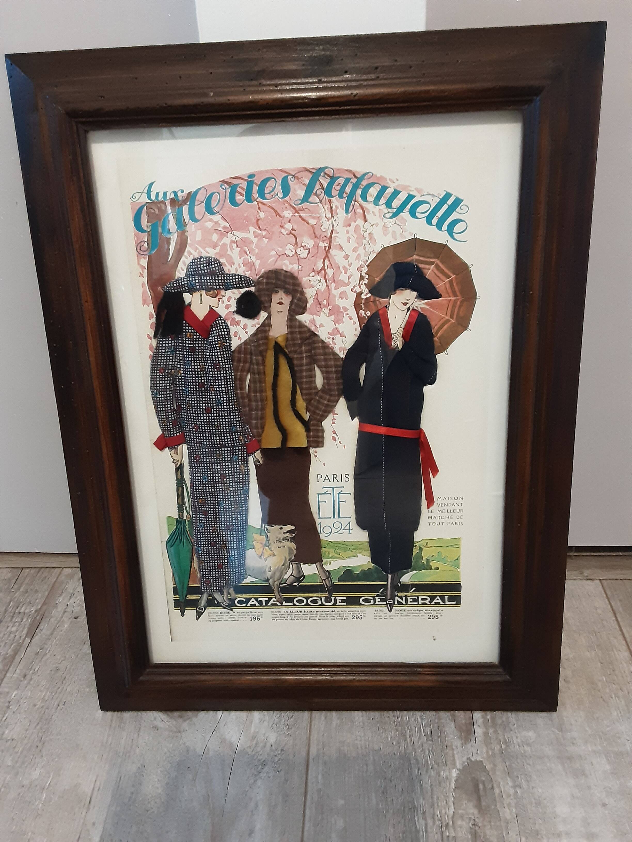 Fashion painting 1924 At Galeries Lafayette