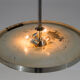 Lustre Bauhaus nickelé, Tchécoslovaquie, années 1930