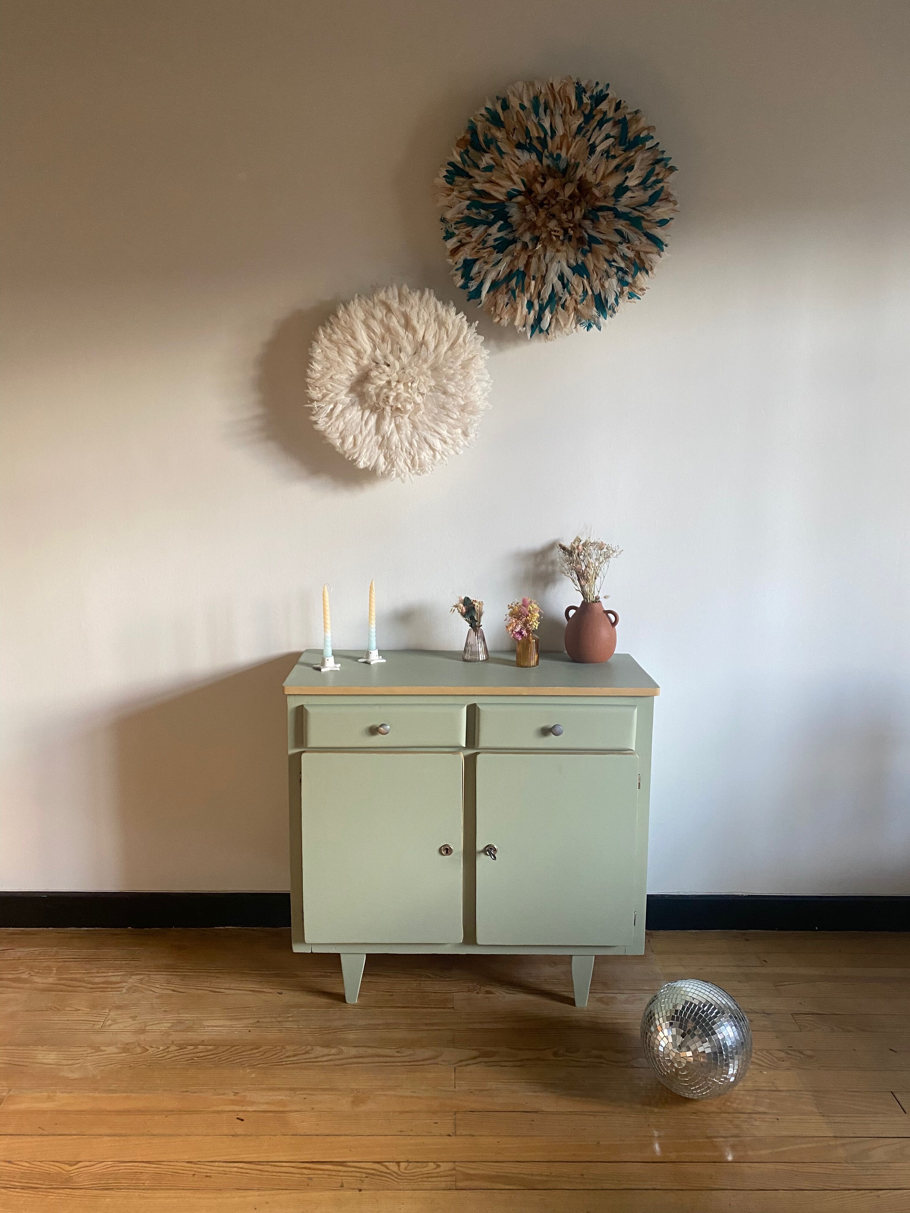 Vintage khaki buffet