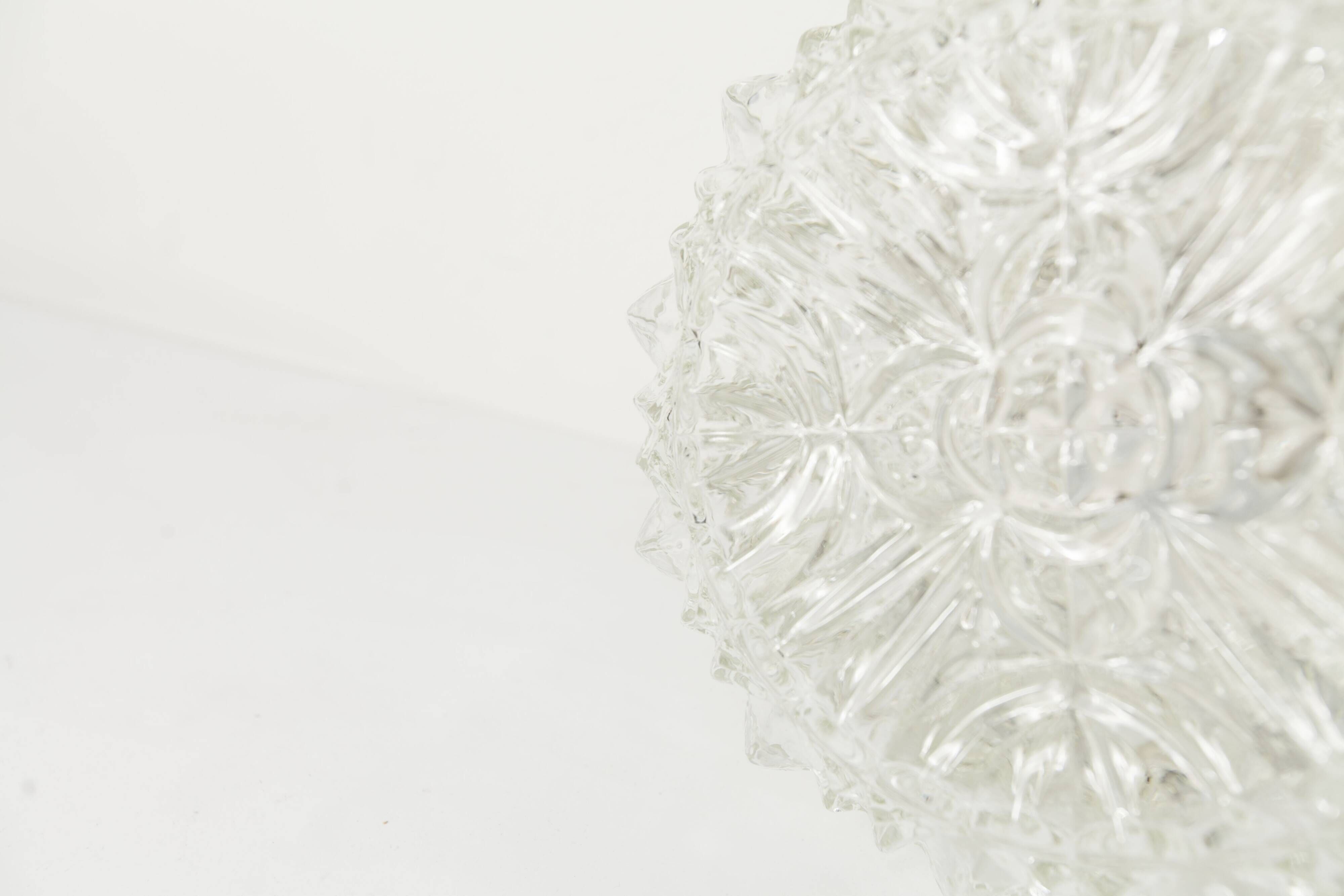 1960s floral round ceiling light