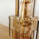 Vintage Smoked Glass Desk Lamp: EGLO Leuchten, 1980s Austrian Gold Table Li