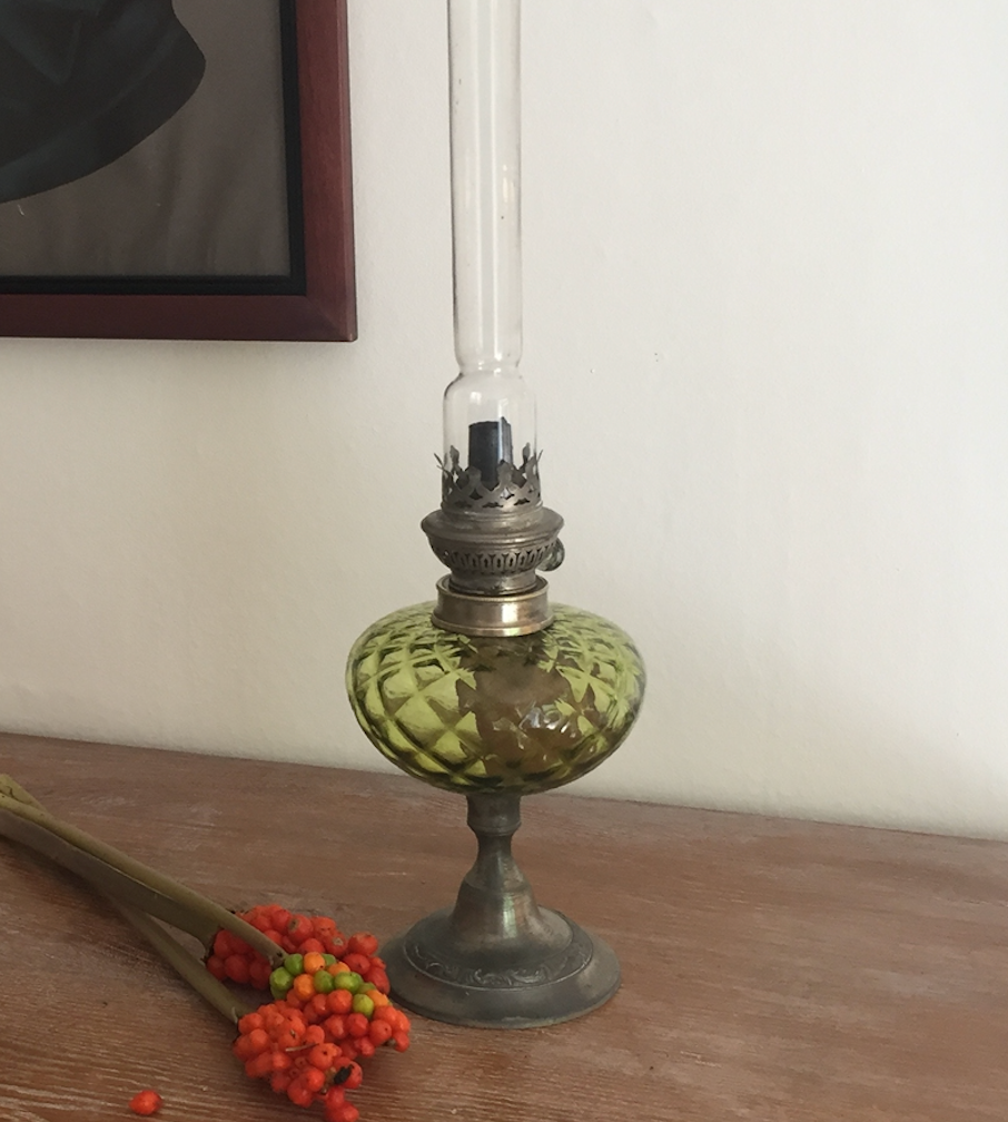 Old kerosene lamp