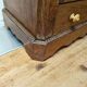 Small miniature table chest in oak and marble.