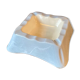 Enamelled earthenware ashtray