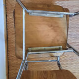Set of 2 chairs formica walnut