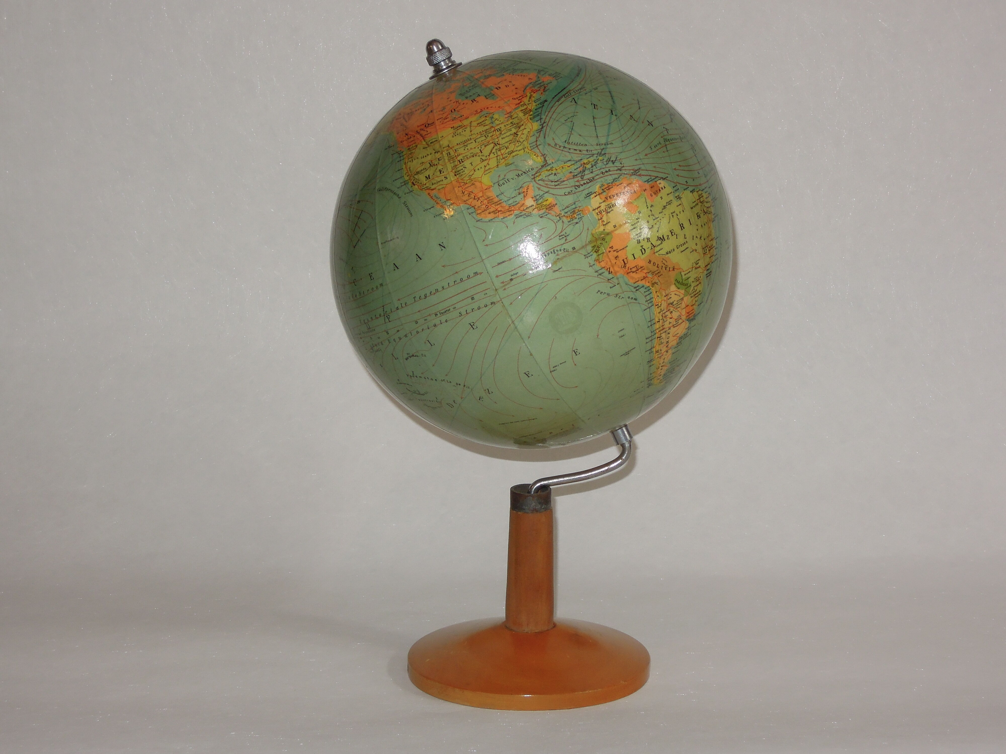 Dutch vintage earth globe