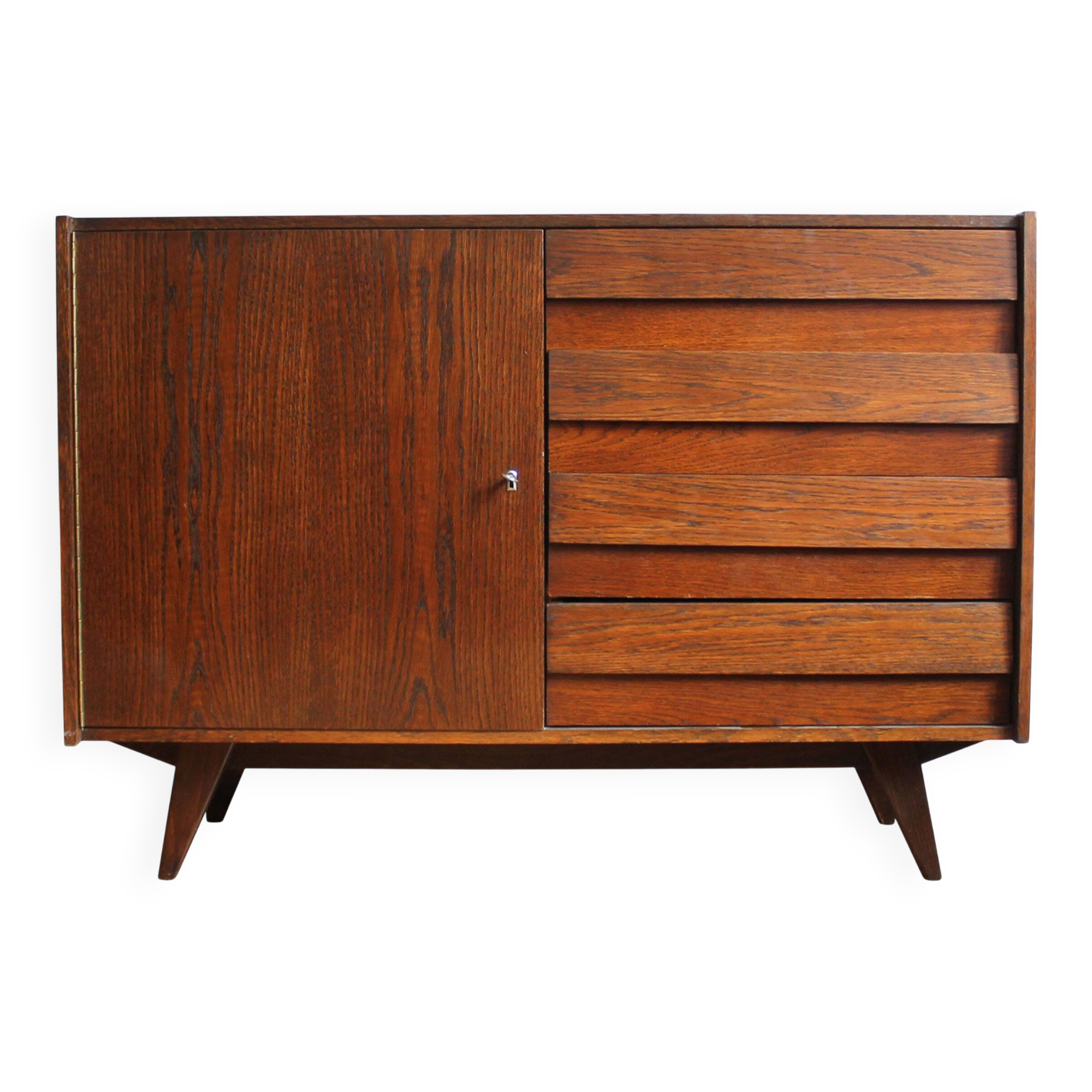 Vintage buffet U-458 by Jiří Jiroutek, Interior Prague, Czechoslovakia, 1972