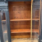 19th-century shop display cabinet in solid oak