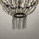 Italian Crystal Basket Chandelier 1960’s