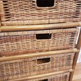 Rattan chest of drawers